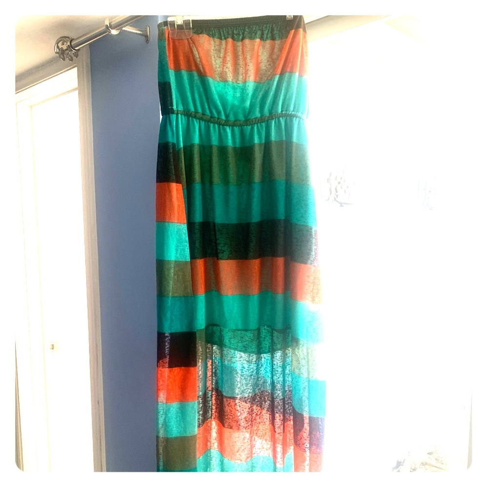 Strapless lightweight summer dress